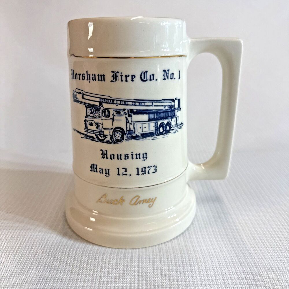 Vintage Horsham Fire Co. No. 1 - Housing May 12, 1973 - Cup Mug Beer Stein
